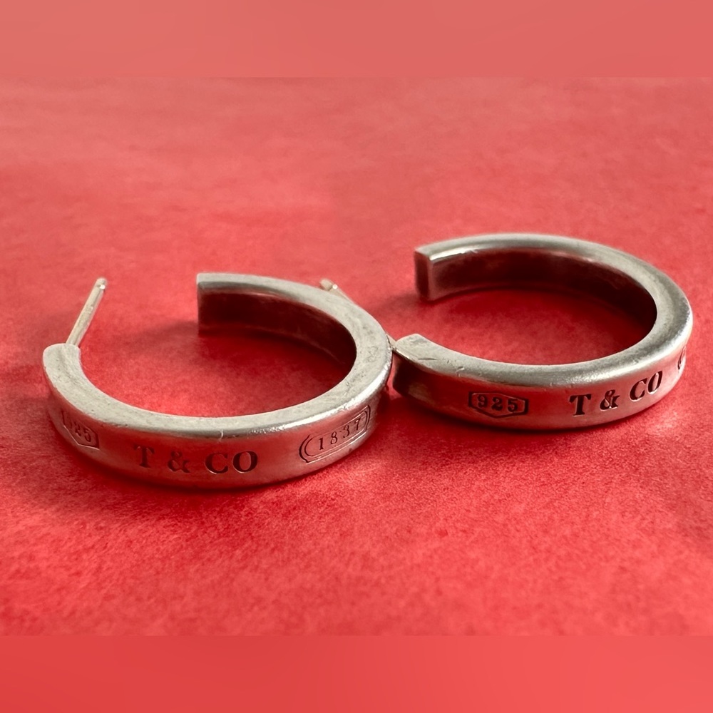 Tiffany & Co 1837 hoop earrings